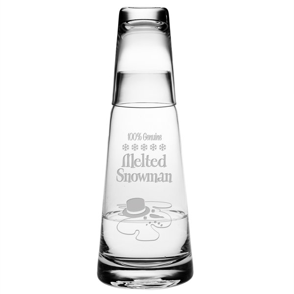 Susquehanna Glass Melted Snowman 2 Piece Carafe Set & Reviews Wayfair